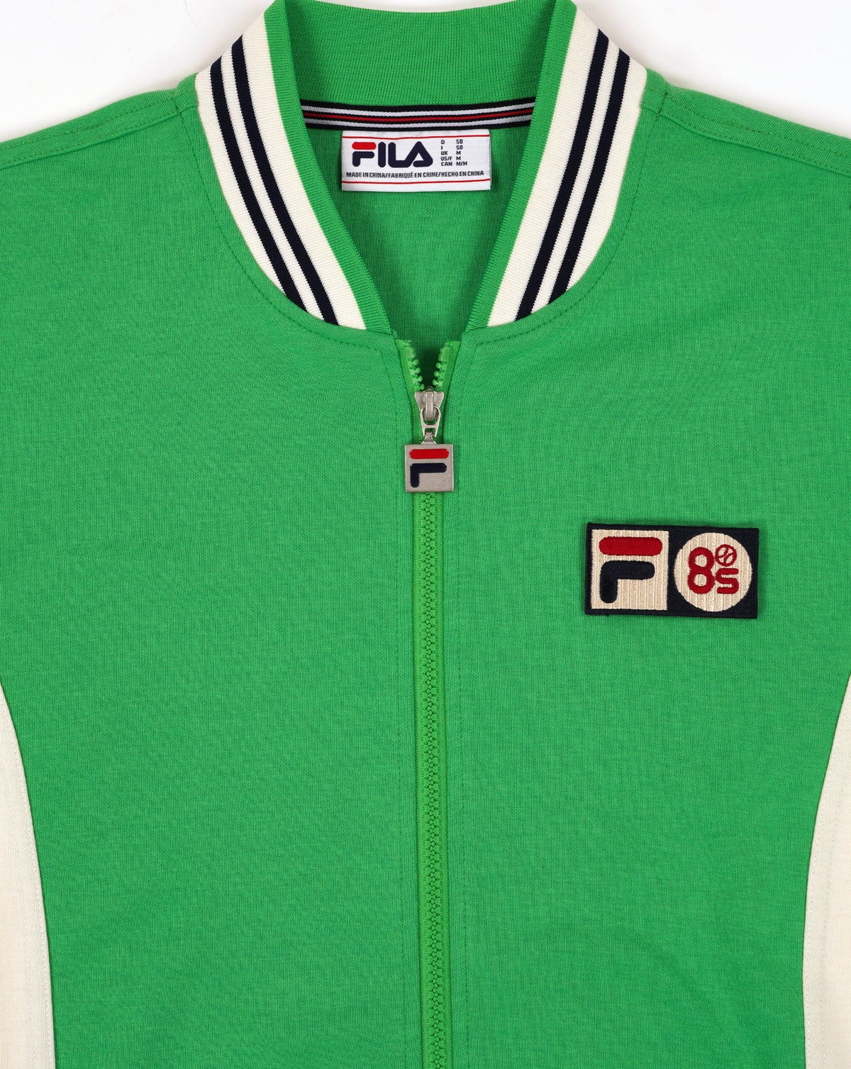 Fila Vintage Mk1 Settanta Twin Badge Trainingsjacke Grün/Gardenia