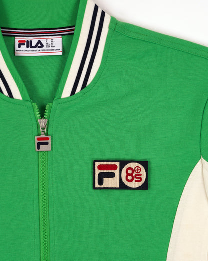 Fila Vintage Mk1 Settanta Twin Badge Trainingsjacke Grün/Gardenia