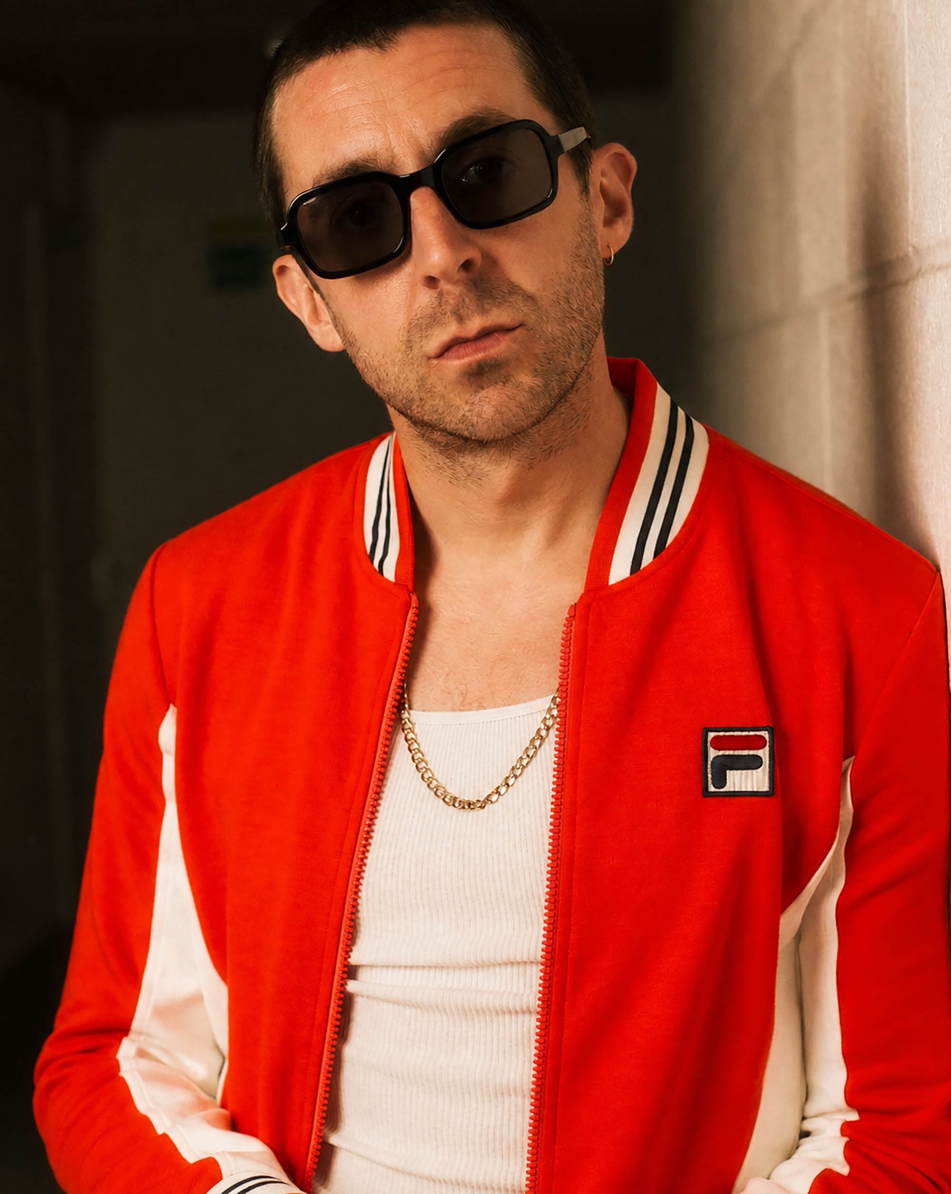 Fila Vintage Settanta Pro Badge Track Top OG Rot