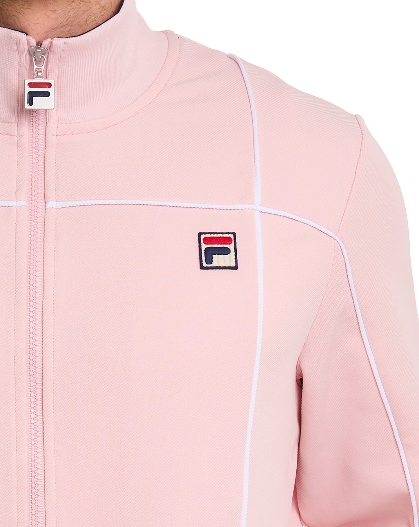 Fila Vintage Terrinda Funnel Track Top Soft Pink