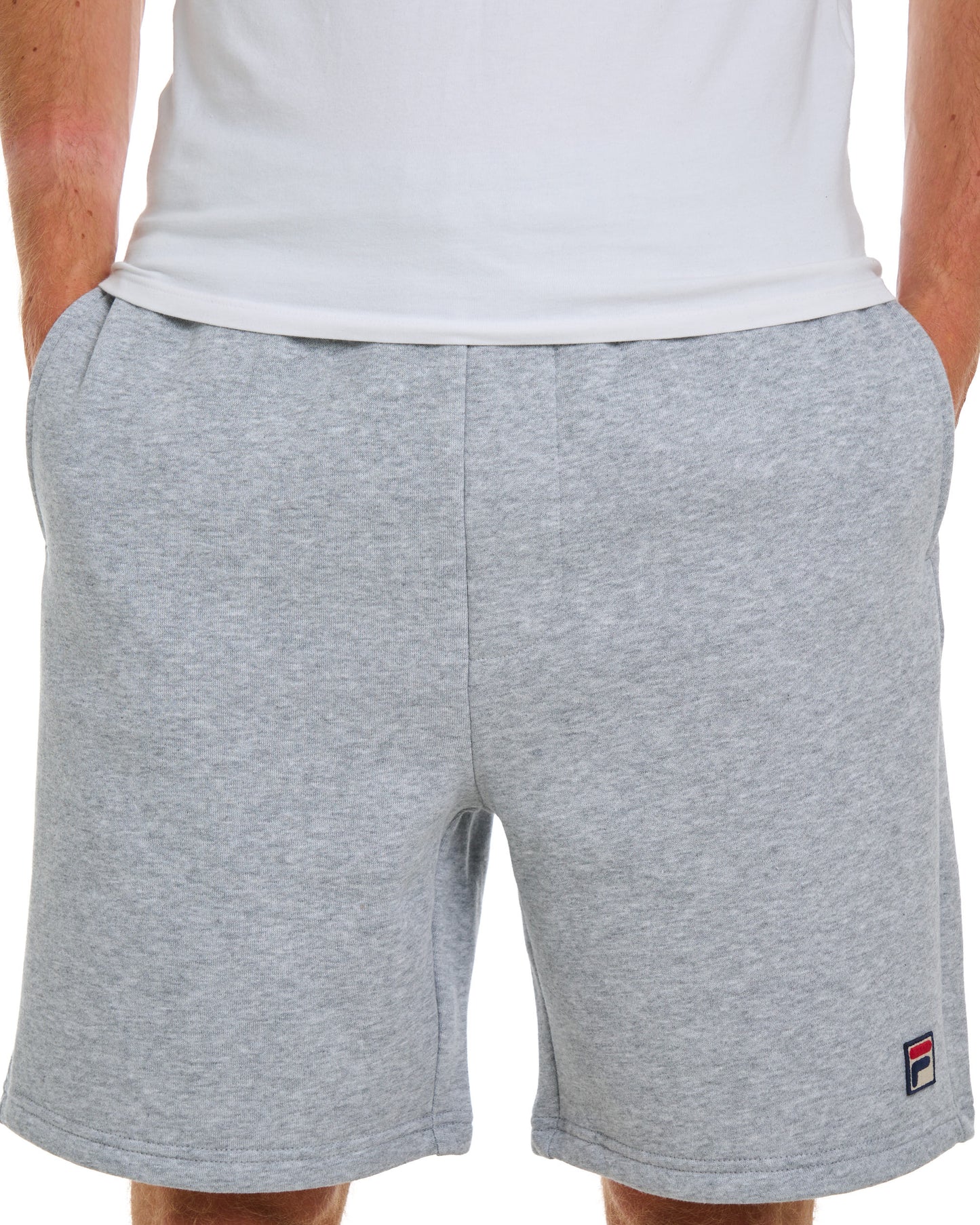 Fila Vintage Vico Fleeceshorts Hellgrau meliert
