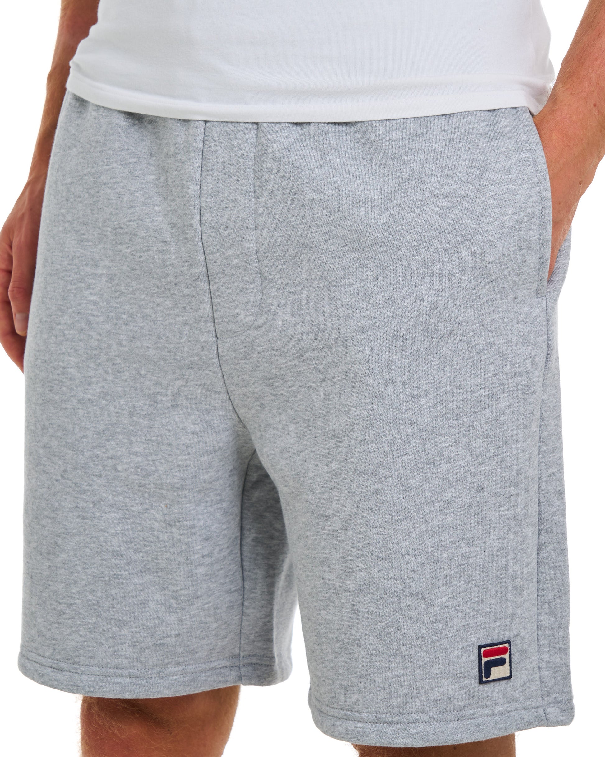 Fila Vintage Vico Fleeceshorts Hellgrau meliert