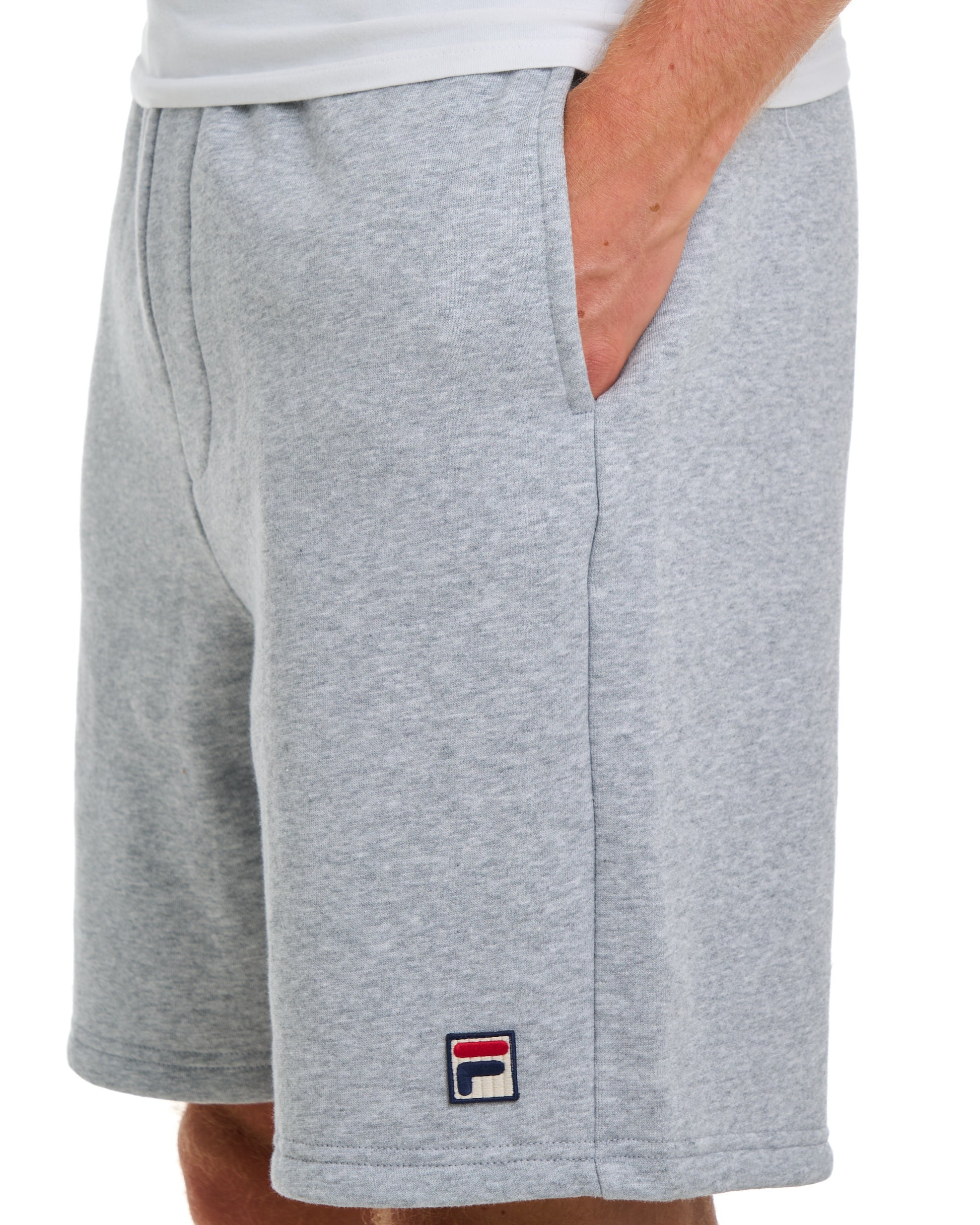 Fila Vintage Vico Fleeceshorts Hellgrau meliert