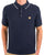 Gabicci Vintage Textured Knit Polo Navy