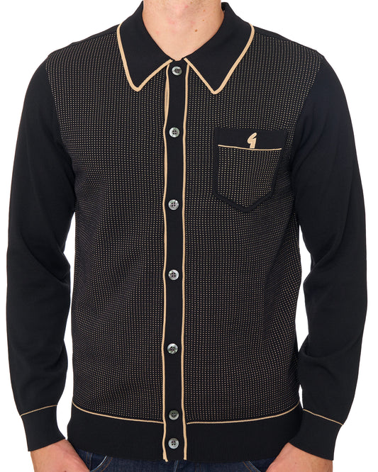 Gabicci Vintage Gabicci Vintage Archive Di-Lello LS Knit Black