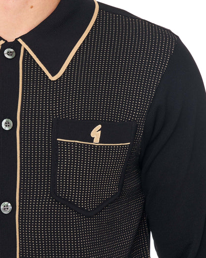Gabicci Vintage Archive Di-Lello LS Knit Black