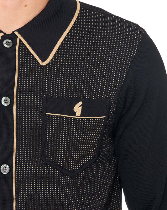 Gabicci Vintage Gabicci Vintage Archive Di-Lello LS Knit Black