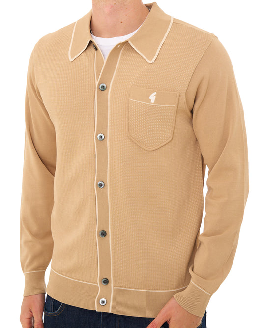 Gabicci Vintage Gabicci Vintage Archive Di-Lello LS Knit Caramel