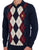 Gabicci Vintage Argyle Diamond Strickpolo Marineblau