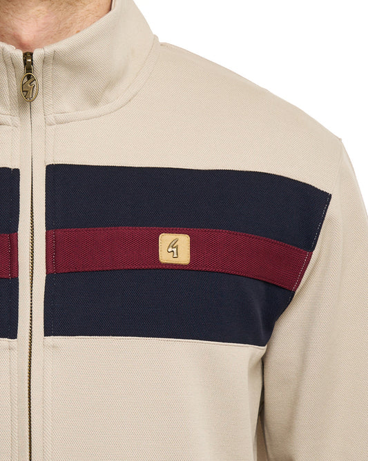 Gabicci Vintage Gabicci Vintage Escher Track Top Zement