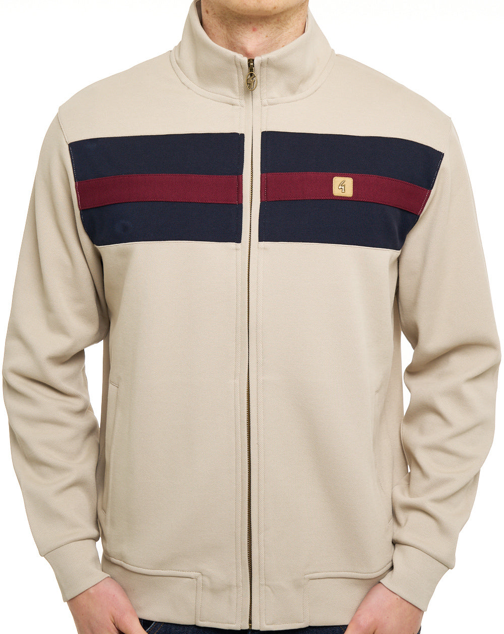 Gabicci Vintage Escher Track Top Cement