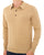 Gabicci Vintage Francesco LS Knitted Polo Caramel