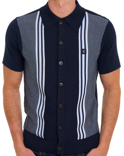 Gabicci Vintage Hanson Knit Polo Navy