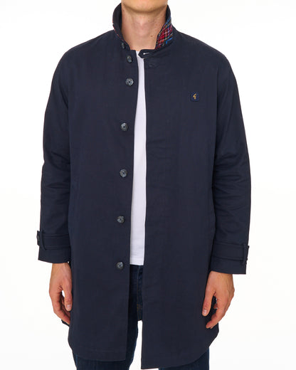 Gabicci Vintage Houghton Mac Navy/Tartan