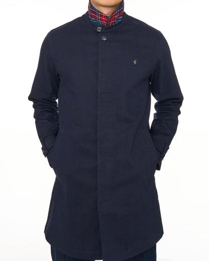 Gabicci Vintage Houghton Mac Navy/Tartan