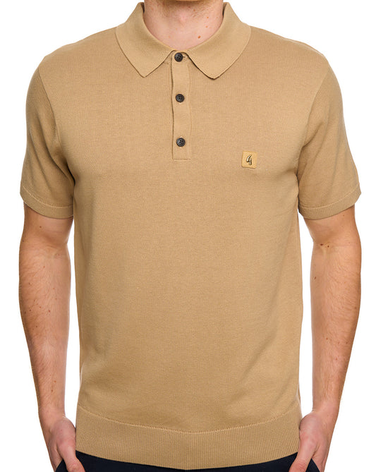 Gabicci Vintage Gabicci Vintage Jackson Strickpolo Sandstein