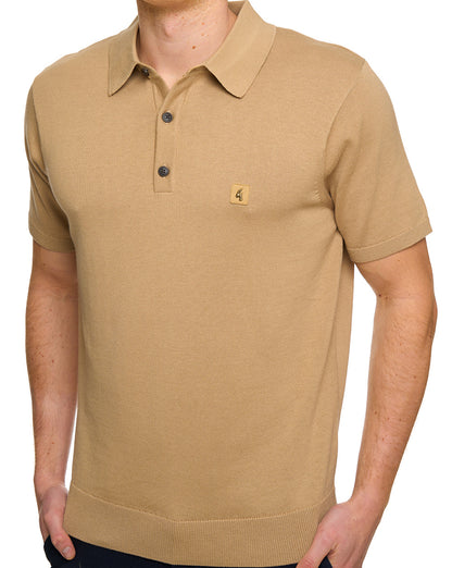 Gabicci Vintage Jackson Strickpolo Sandstein