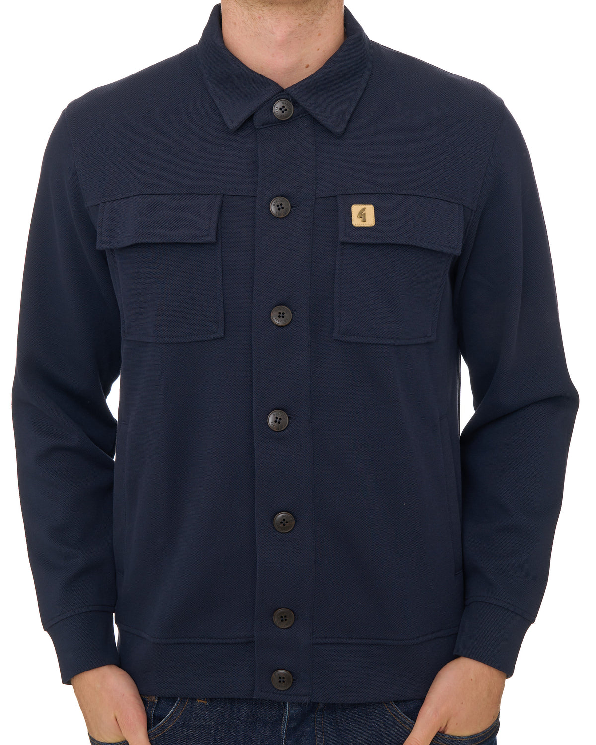 Gabicci Vintage Leigh Workwear Jacket Navy
