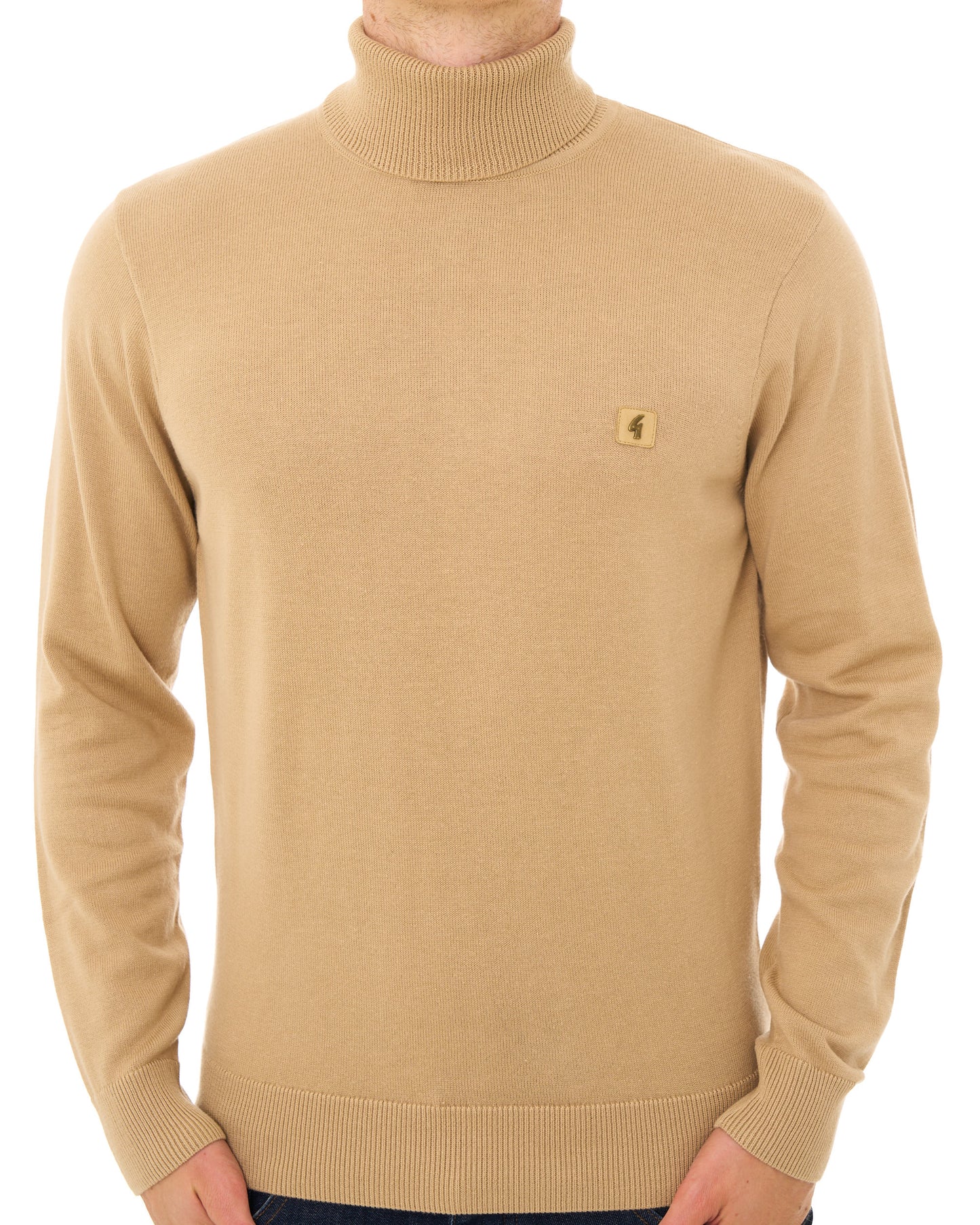 Gabicci Vintage Ricardo Roll Neck Knit Caramel