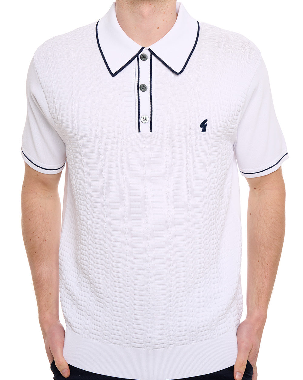 Gabicci Vintage Ronnie Archive Polo Weiß