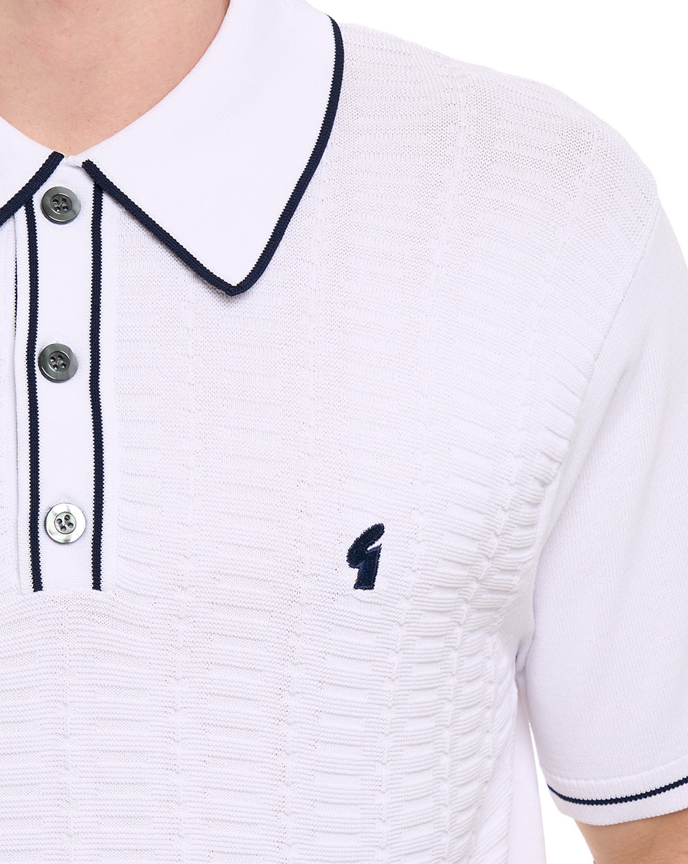 Gabicci Vintage Ronnie Archive Polo Weiß