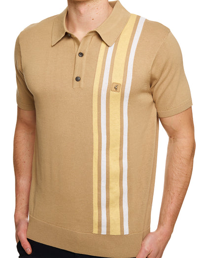 Gabicci Vintage Soda SS Strickpolo Sandstein