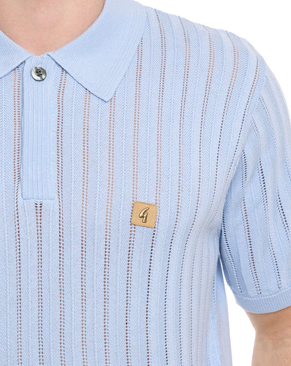 Gabicci Vintage Woodall Strickpolo Surfblau