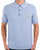 Gabicci Vintage Textured Knit Polo Sky