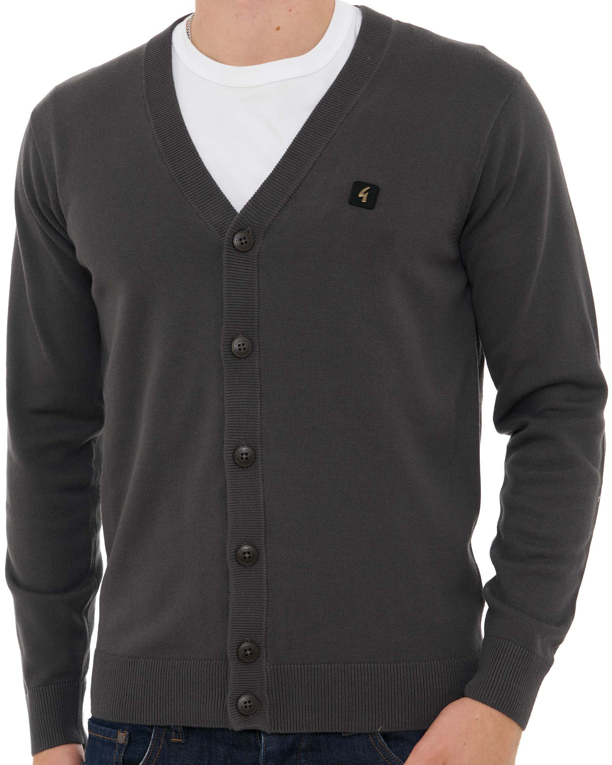 Gabicci Vintage Cardigan Charcoal