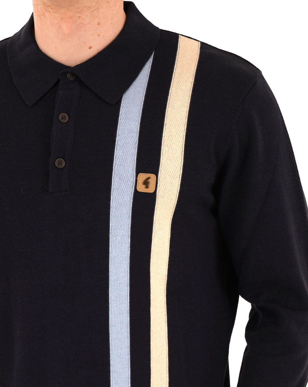 Gabicci Vintage Coltrane Stripe Knit Navy