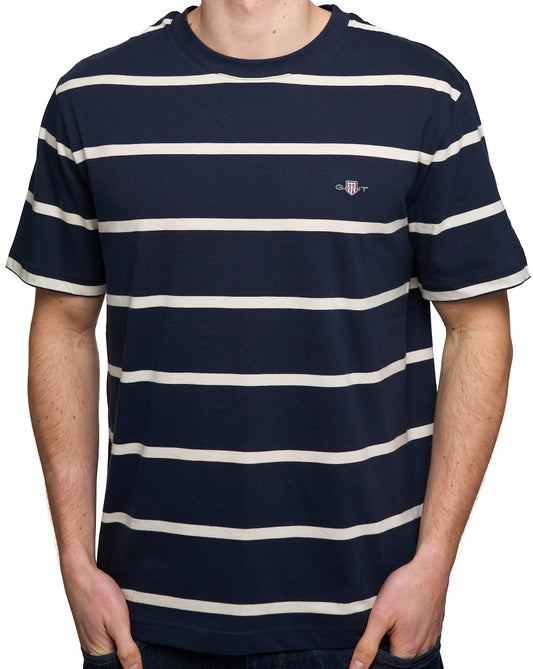 Gant Striped T-shirt Navy Blue