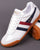 Gola Harrier Leather Trainer White / Navy / Red