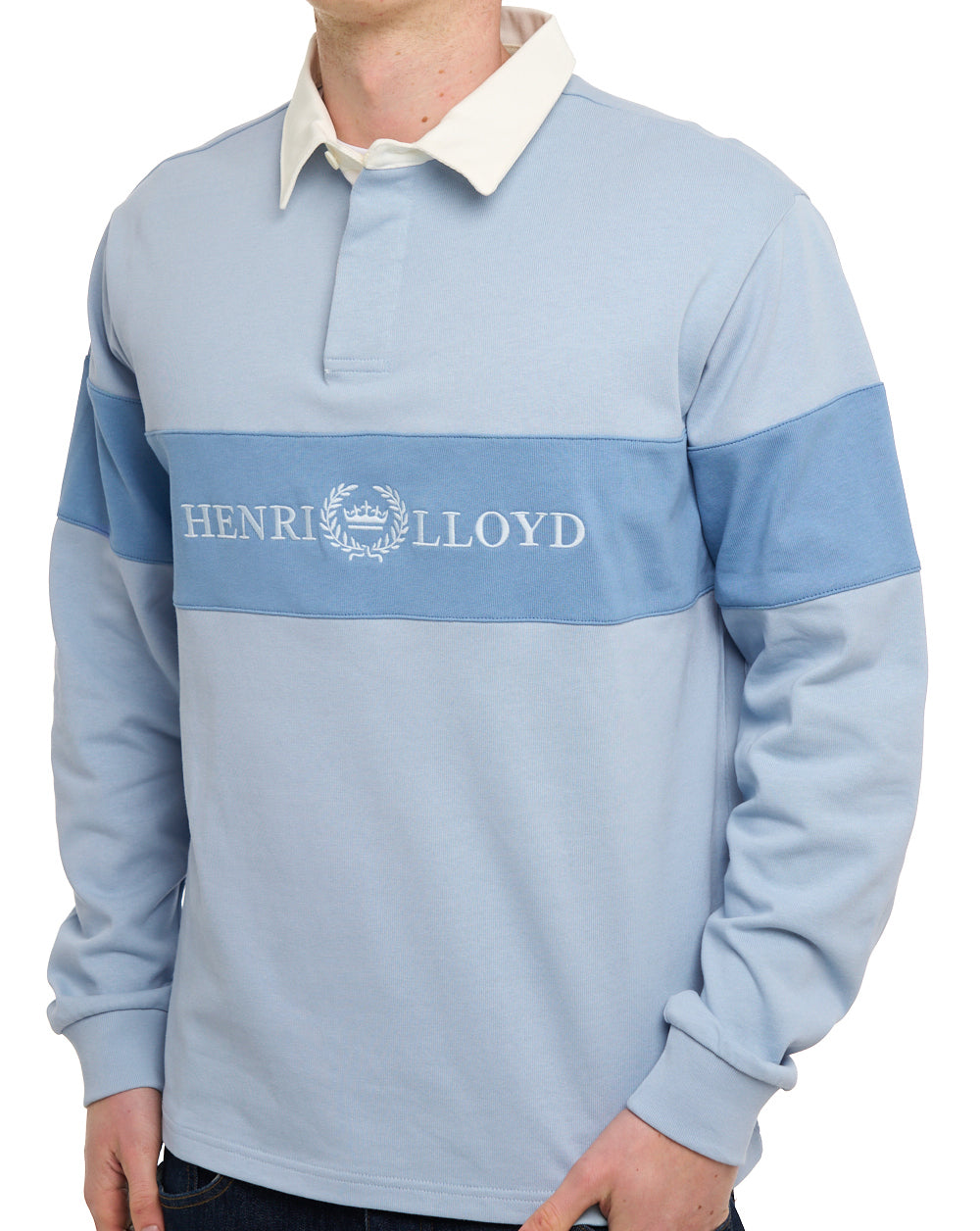 Henri Lloyd Voyager Rugby Shirt Fog Blue