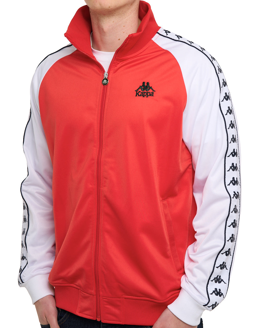 Kappa Uriah Track Top Red/White