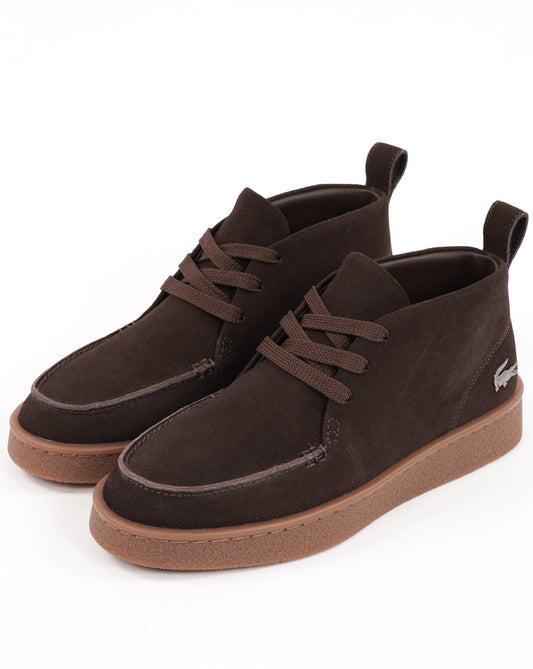 Lacoste Footwear Lacoste Baseshot Suede Chukka Boot Dark Brown/Gum