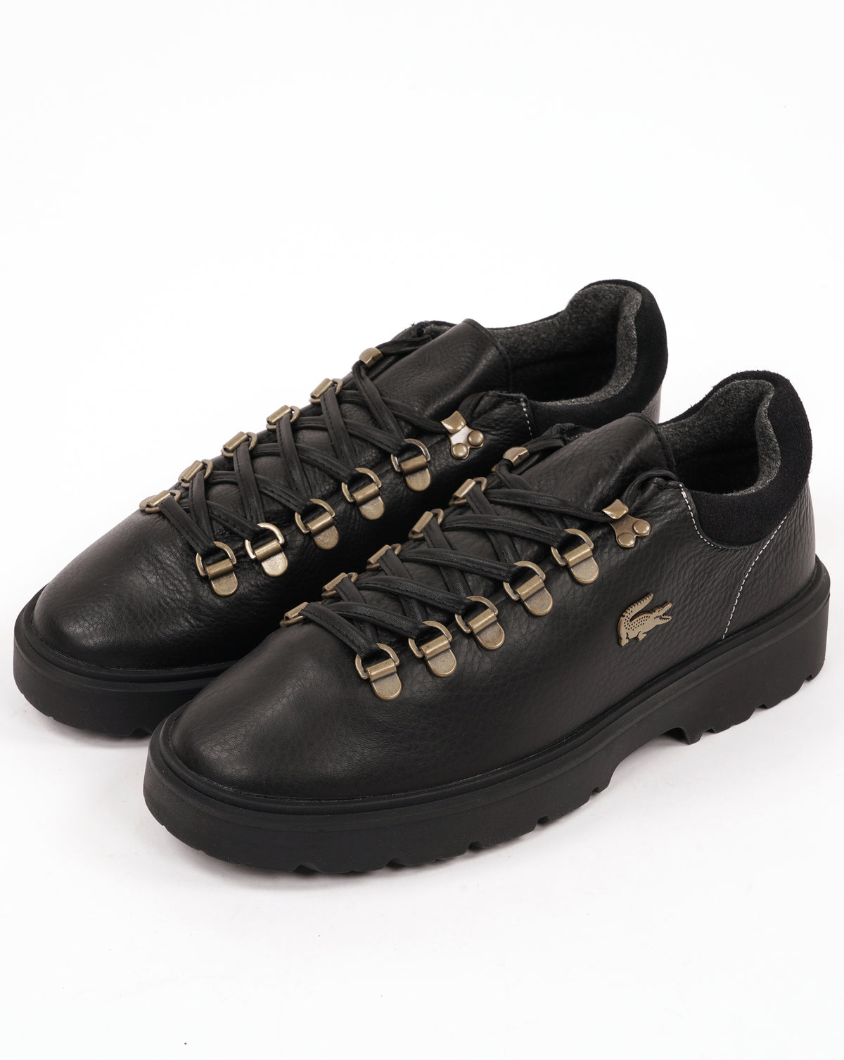Lacoste Baseshot Winter Leather Walking Shoes Black