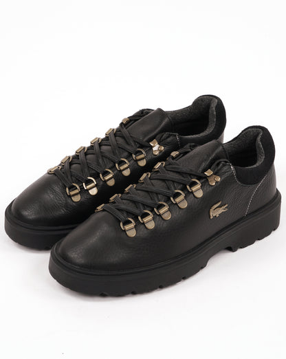 Lacoste Baseshot Winter Leather Walking Shoes Black