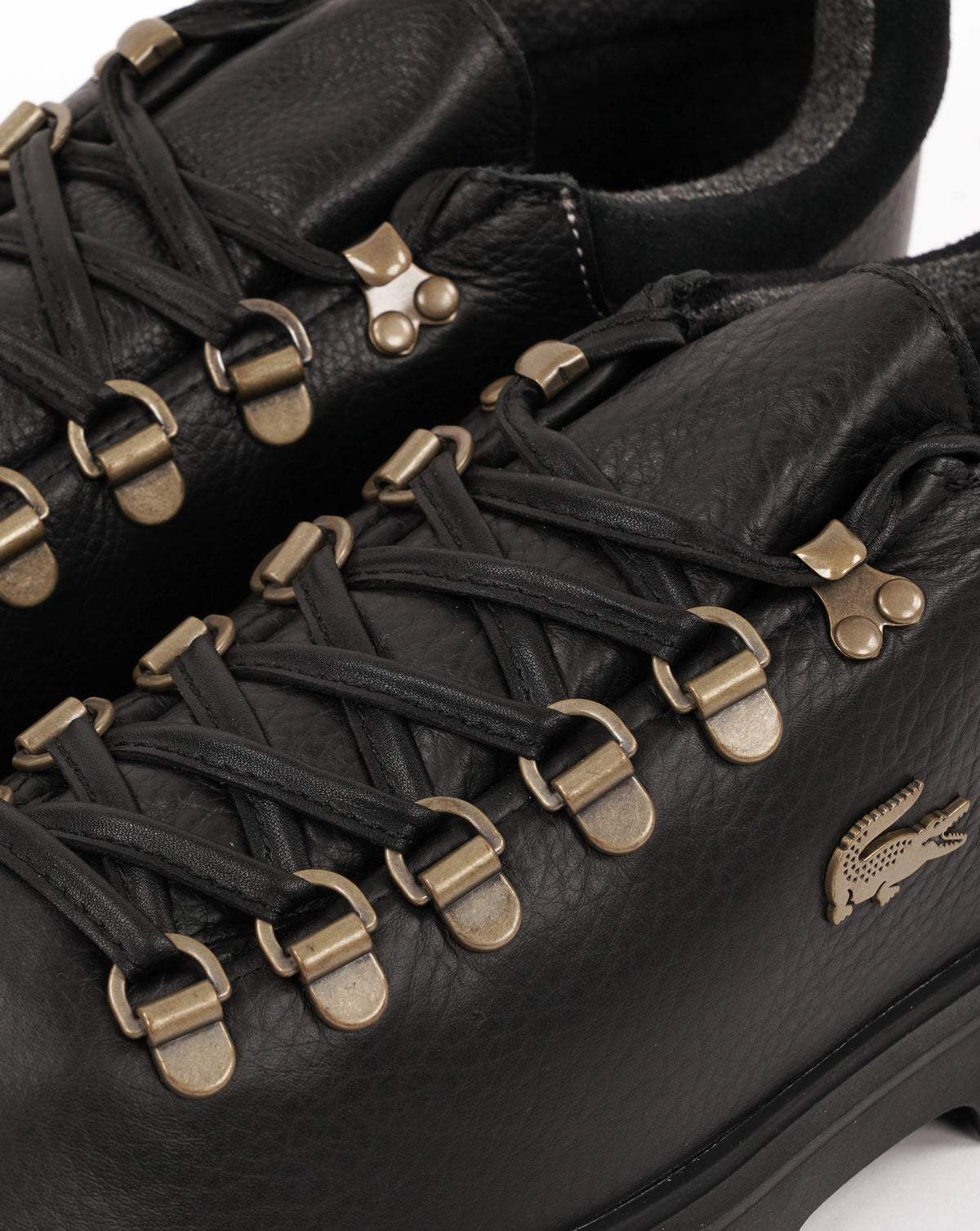 Lacoste Baseshot Winter Leather Walking Shoes Black