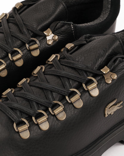 Lacoste Baseshot Winter Leather Walking Shoes Black