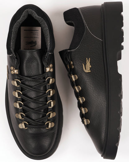 Lacoste Baseshot Winter Leather Walking Shoes Black