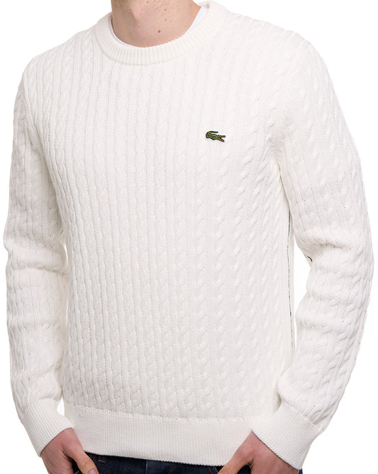 Lacoste Lacoste Zopfstrickpullover Mehl