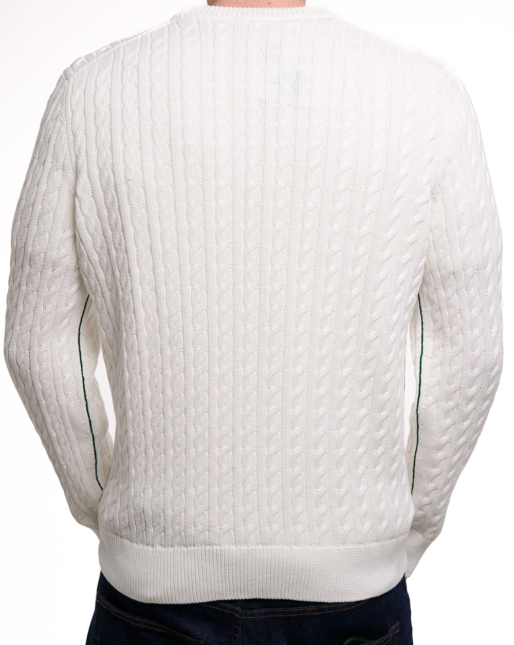 Lacoste Zopfstrickpullover Mehl