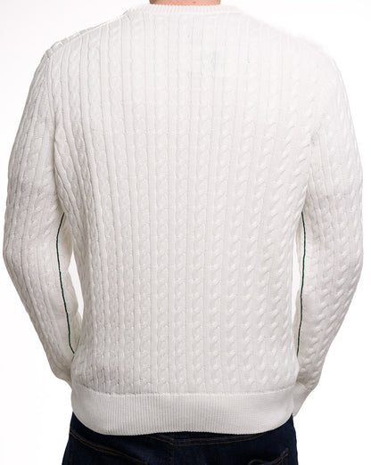 Lacoste Zopfstrickpullover Mehl