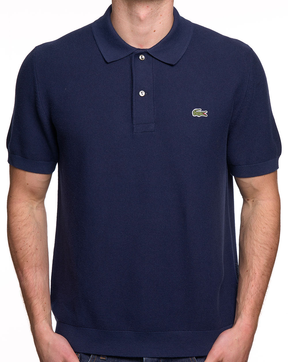 Lacoste Classic Fit Strickpolo, Marineblau