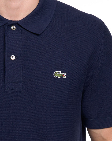 Lacoste Classic Fit Strickpolo, Marineblau