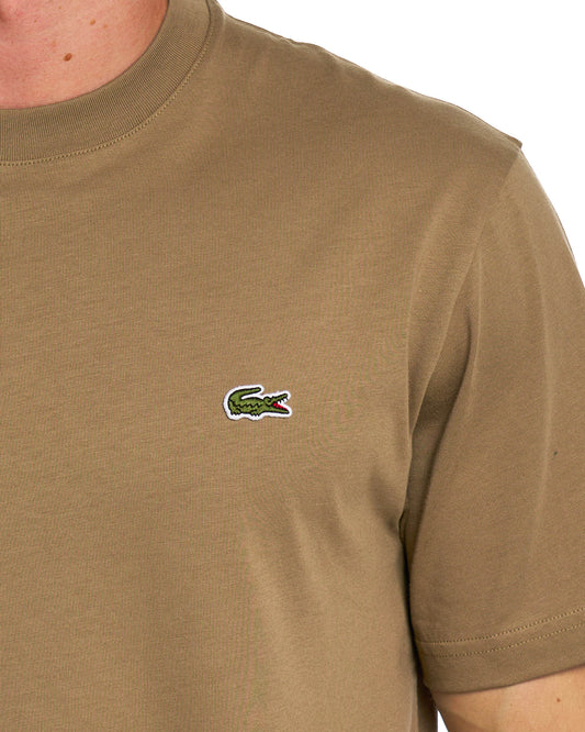 Lacoste Lacoste Classic Fit T Shirt Brown