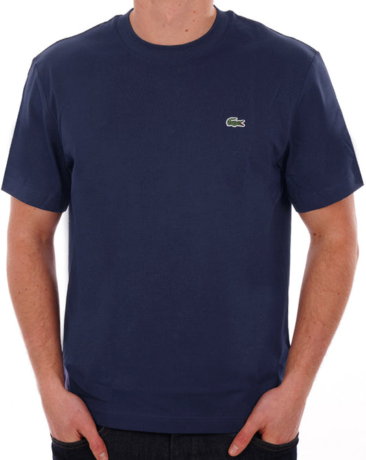 Lacoste Lacoste – T-Shirt aus Baumwolljersey in klassischer Passform, Marineblau