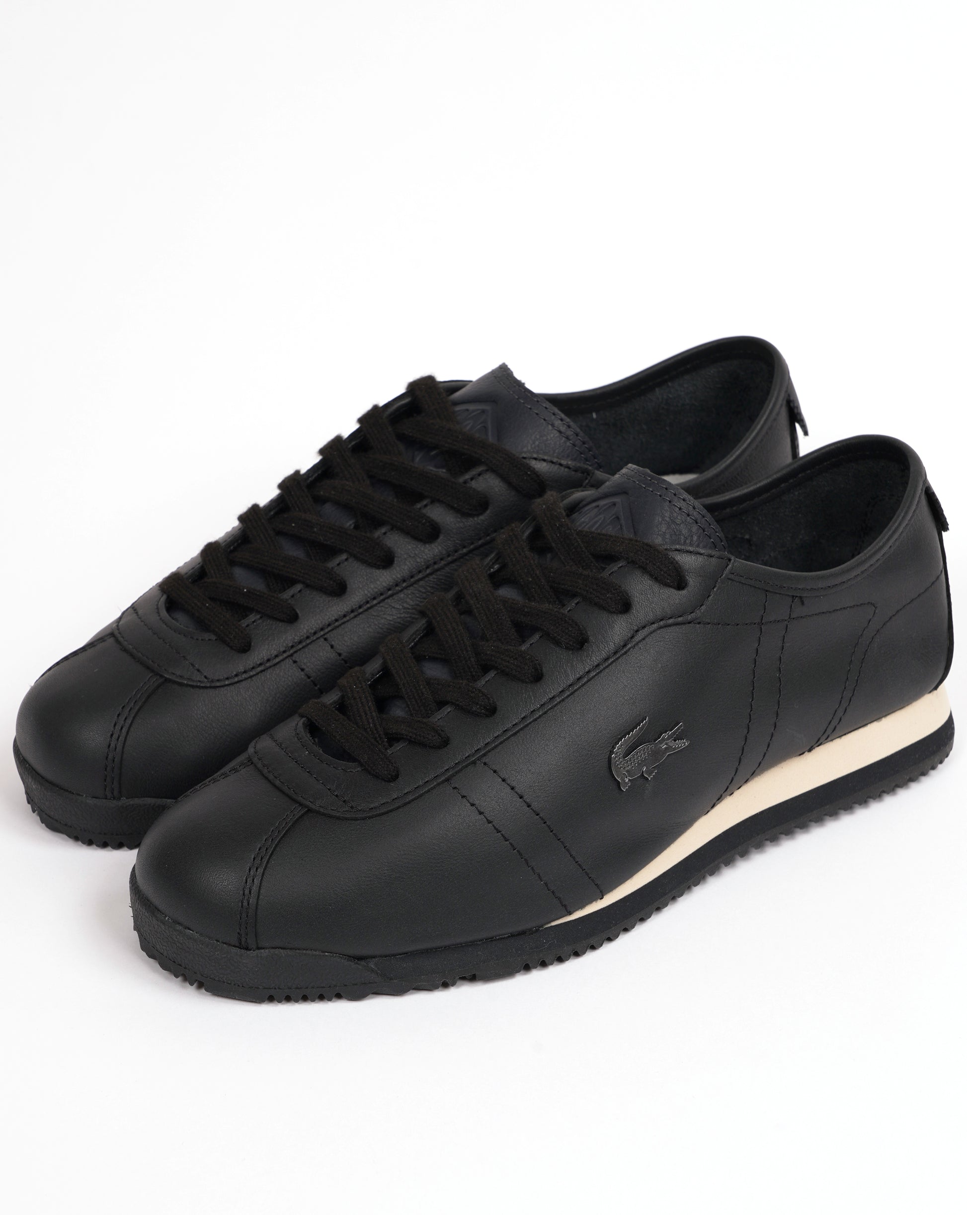Lacoste Club Low Trainers Black/Black