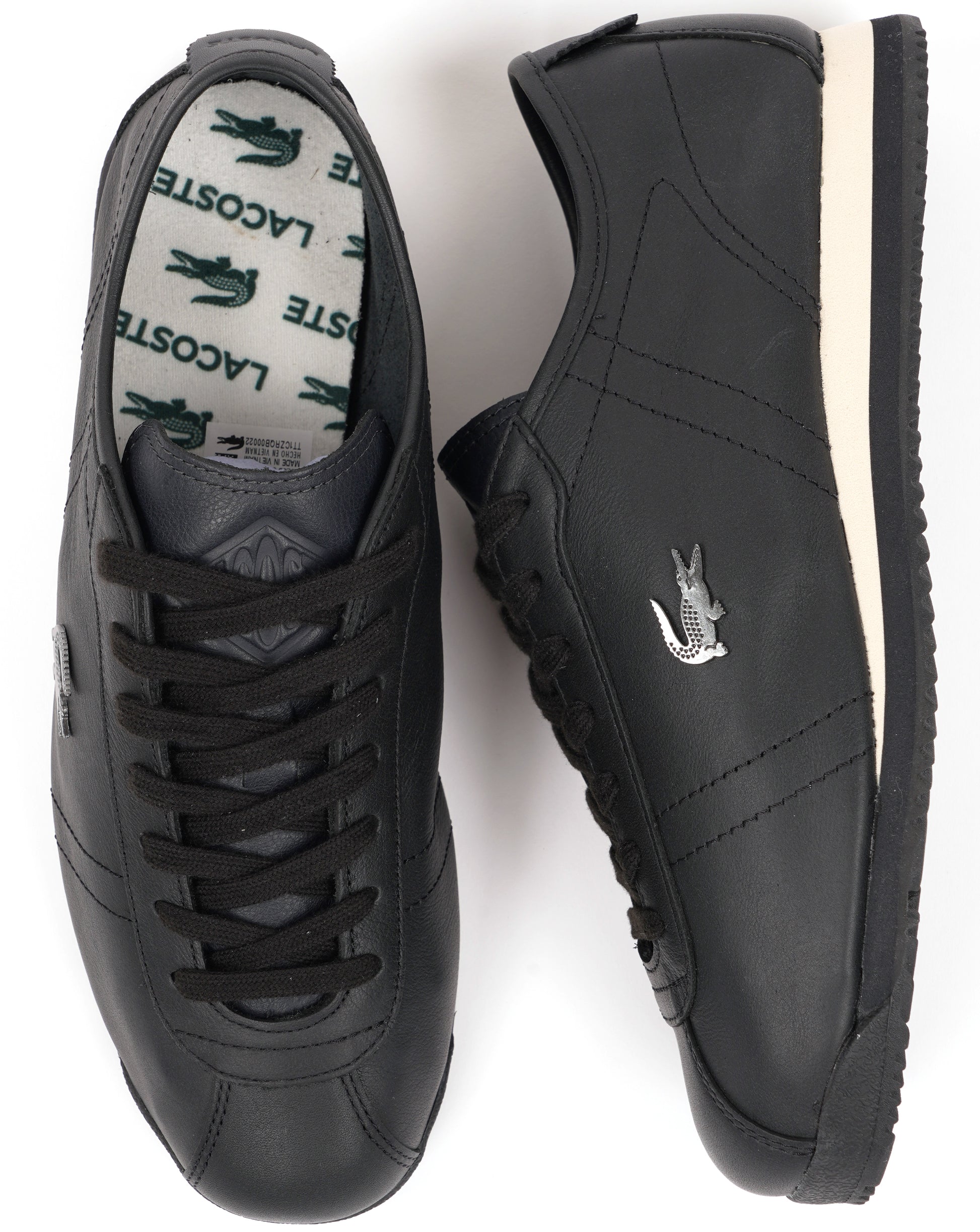 Lacoste Club Low Trainers Black/Black