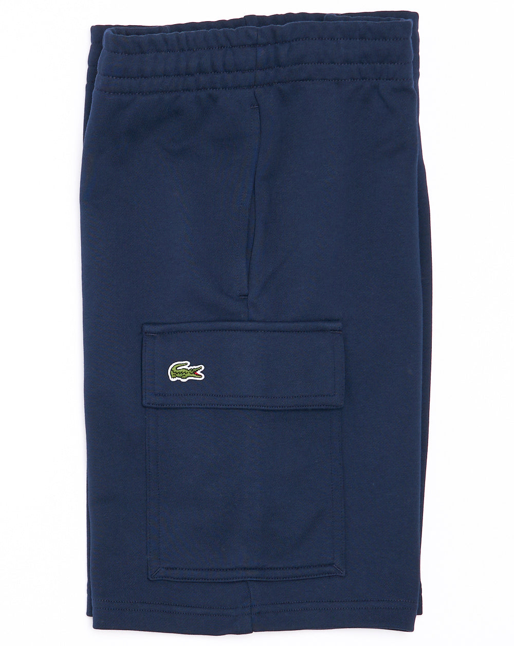 Lacoste Cargo-Shorts aus Baumwollfleece, Marineblau